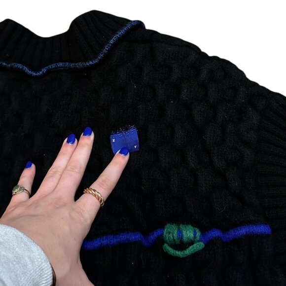 Ader Error x Zara 20FW Heavy Knit 100% Wool Distressed Vest - Picture 6 of 8